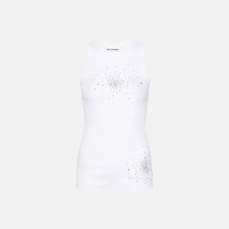 Des Phemmes Tank Top - White sold by Kith