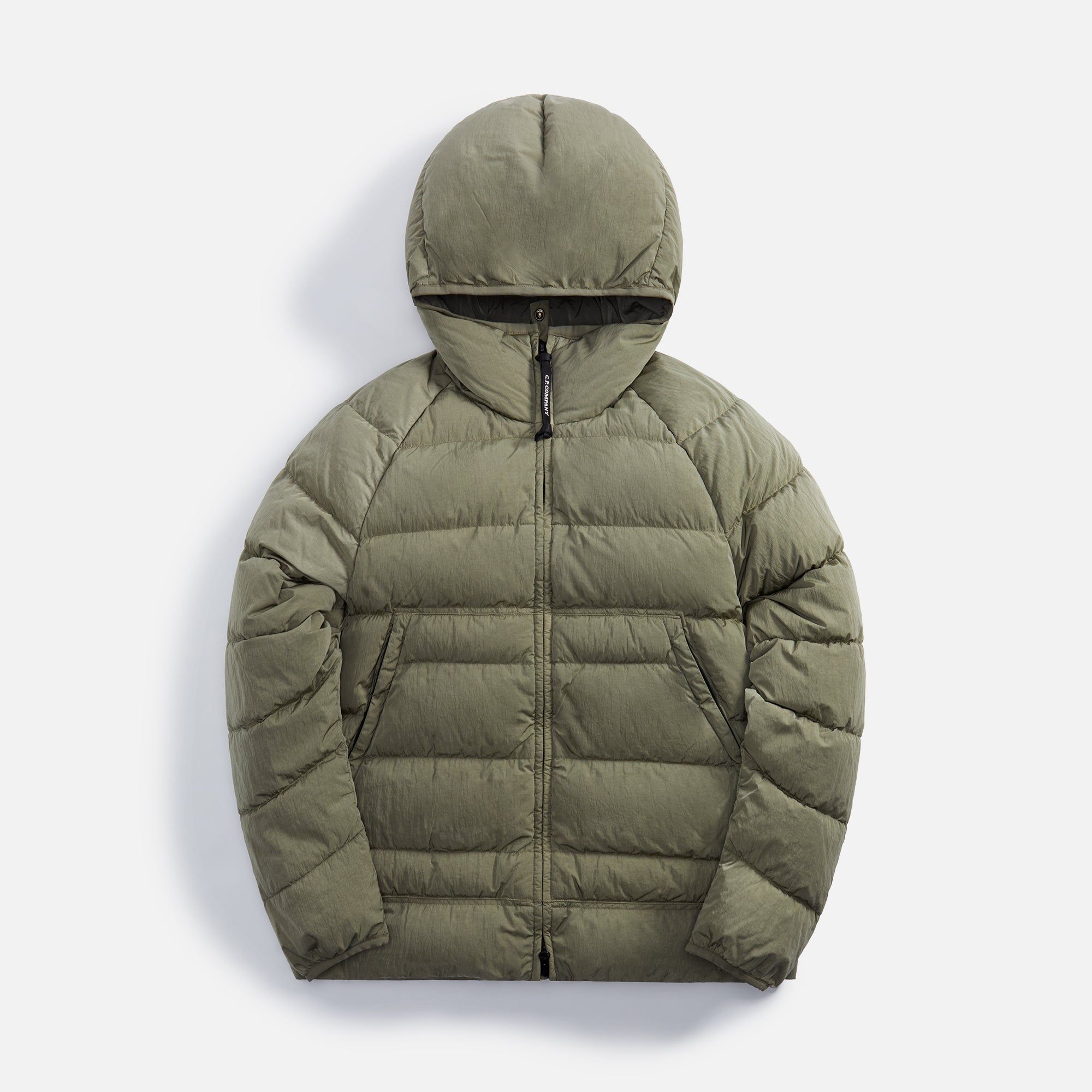 C.P. Company Echo Crome R Goggle Down Jacket - Silver Sage sold by Kith
