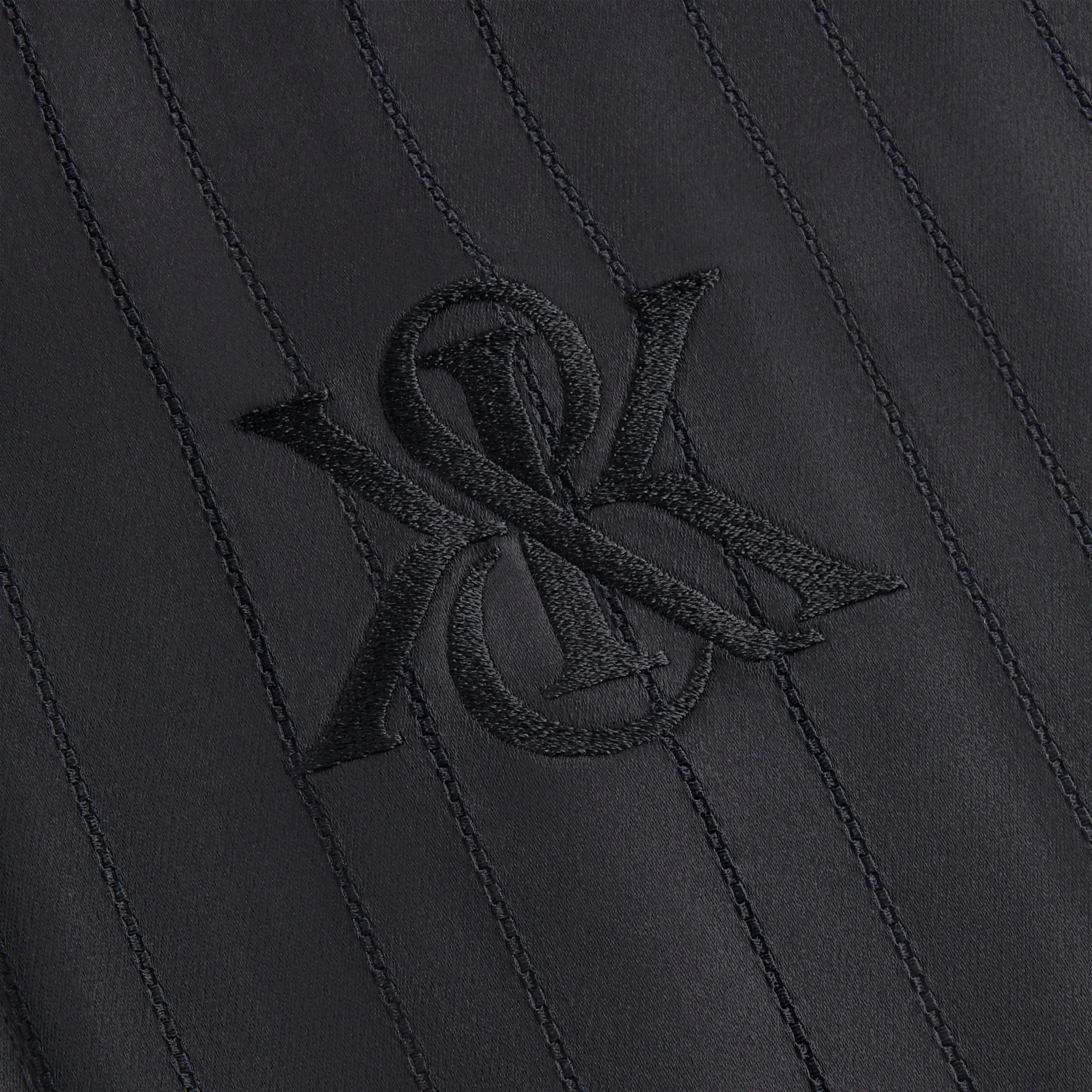 Kith Women Wrenley Satin Crest Track Jacket - Black sold by Kith product image thumbnail 5