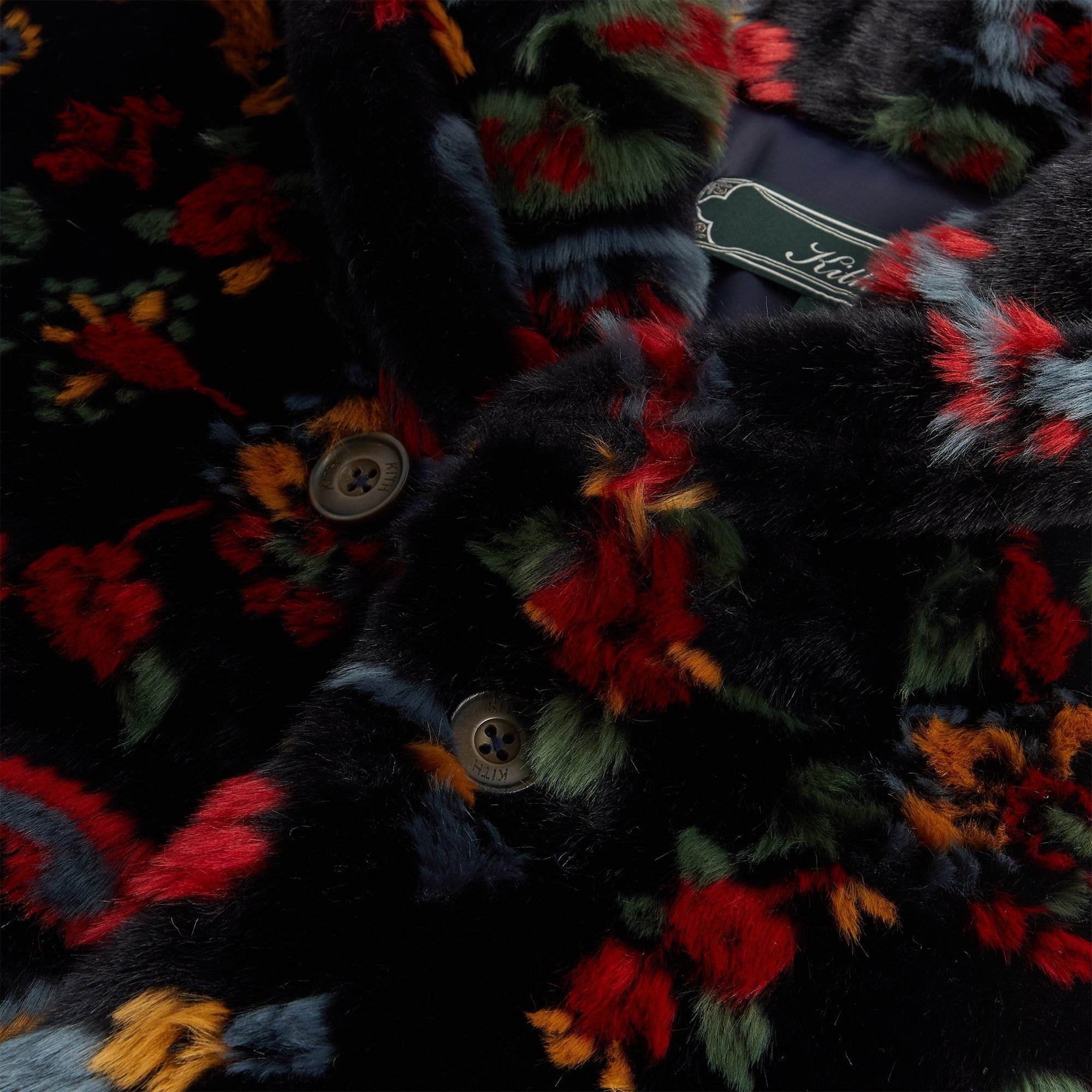 Kith Paisley Fur Short Becker Coat - Nocturnal PH | Parallel