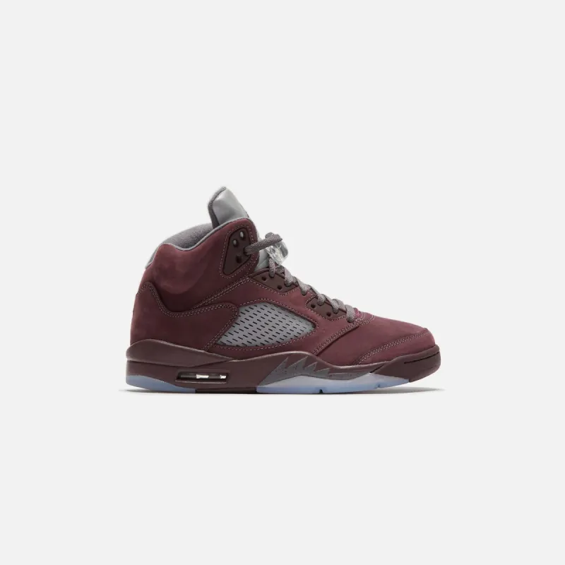 Nike Air Jordan 5 Retro SE - Deep Burgundy  / Light Graphite sold by Kith