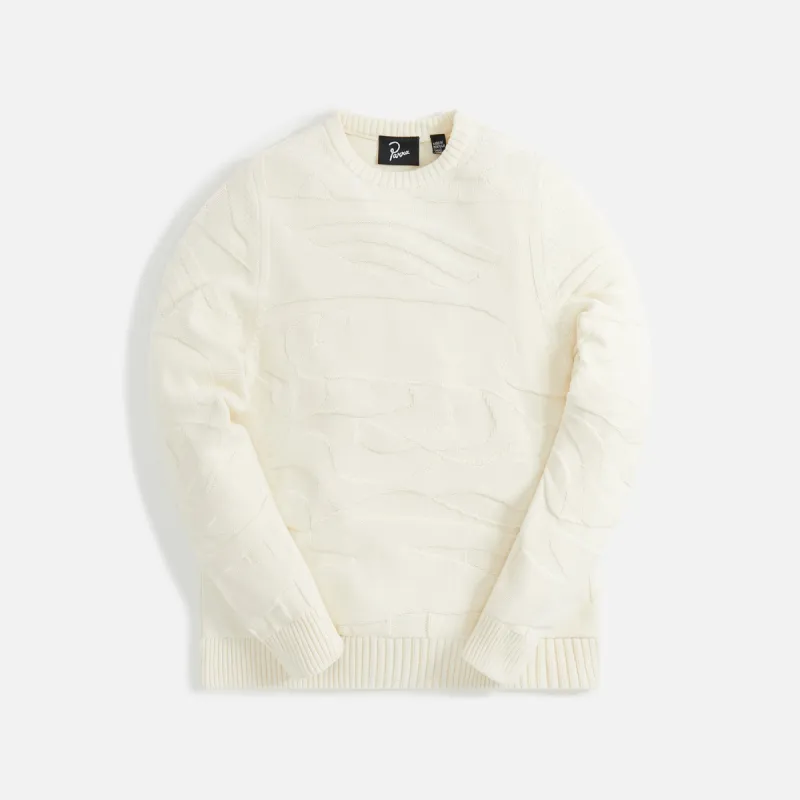 by Parra Landscape Knitted Pullover - Off White sold by Kith