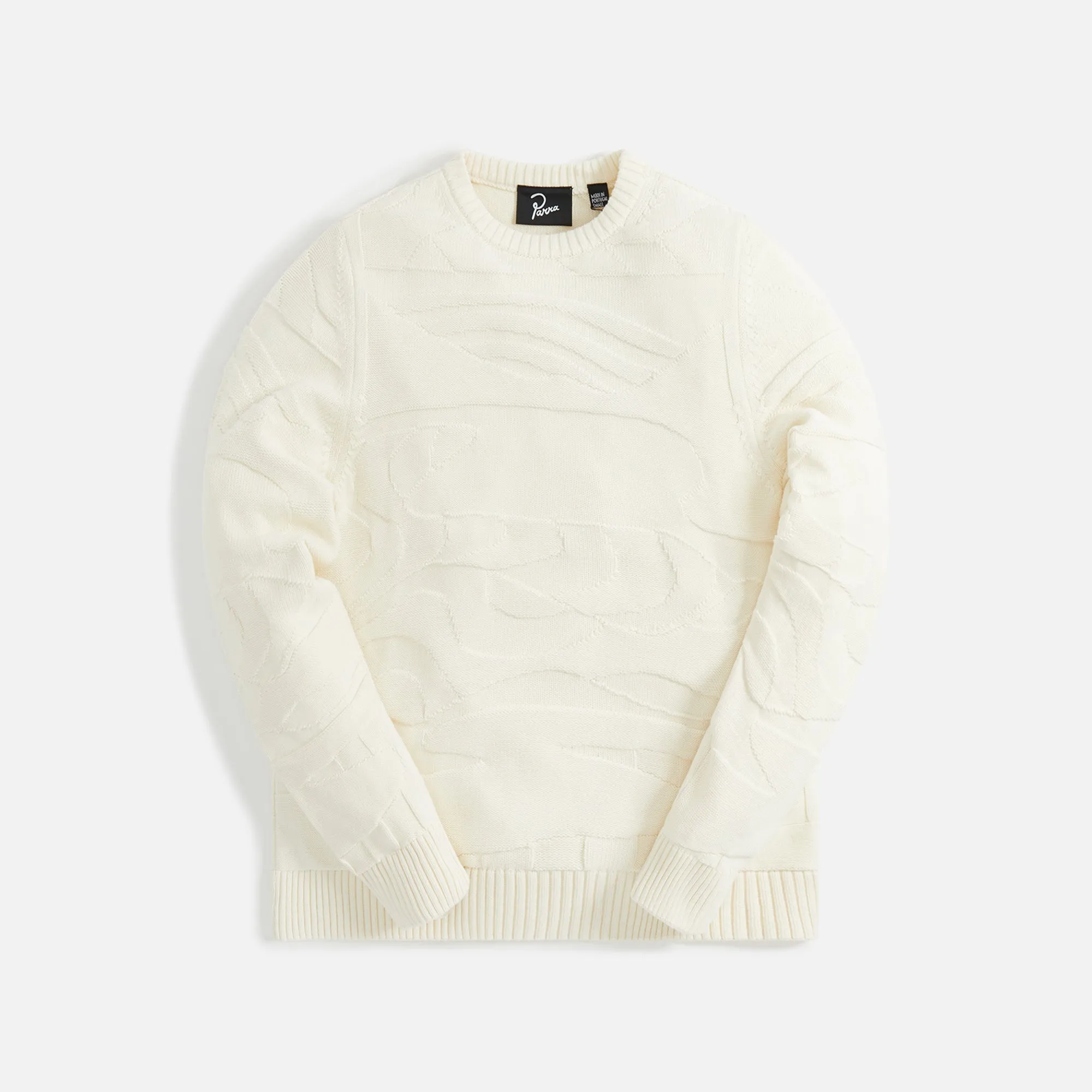 by Parra Landscape Knitted Pullover - Off White sold by Kith
