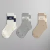 Kith 3-Pack Striped Jacquard Mid Crew Cotton Socks - Multi sold by Kith