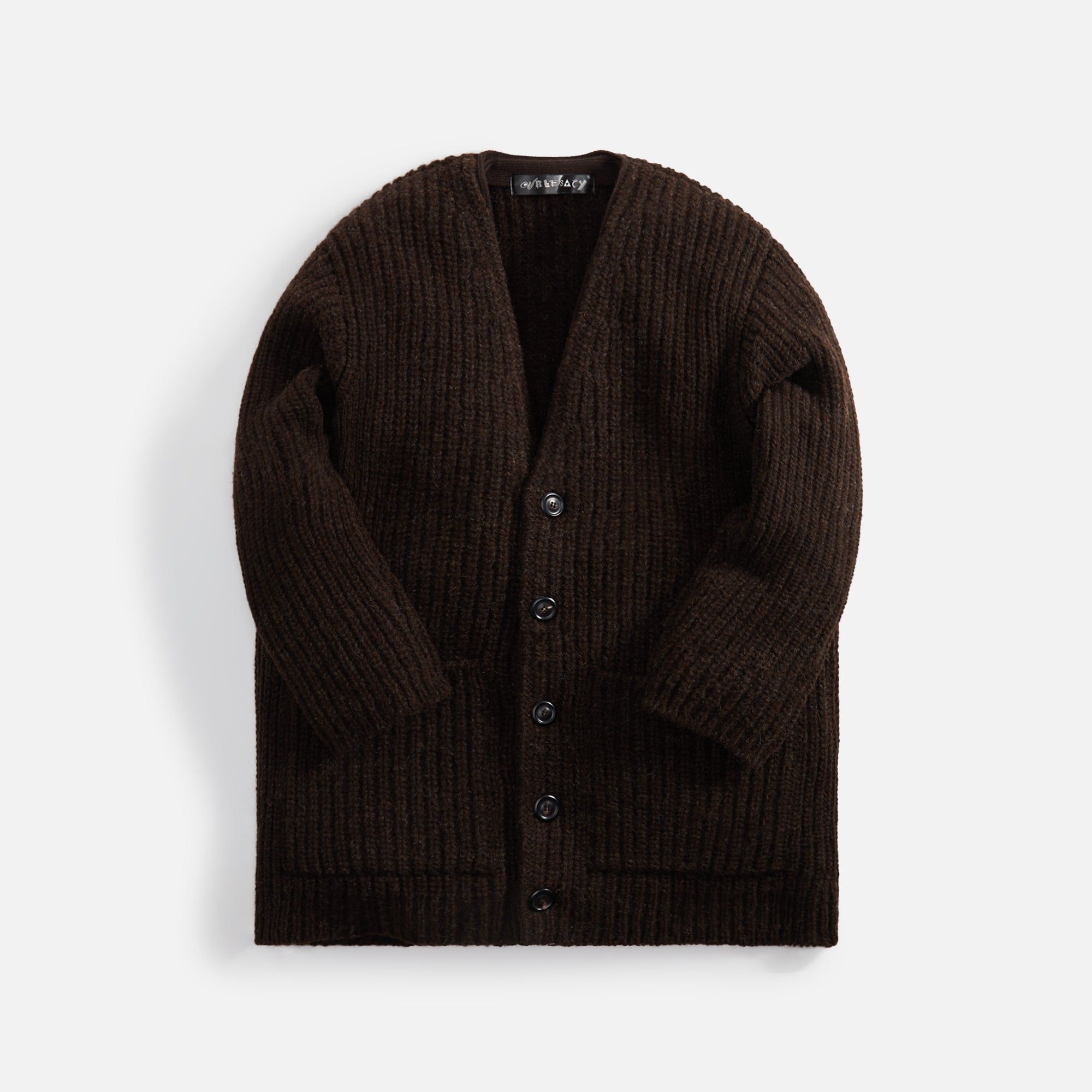 トップス OUR LEGACY BIG CARDIGAN 23aw Our Legacy - Big Cardigan Shadow Black Funky Acrylic