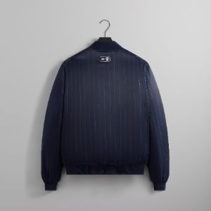 Kith for the New York Knicks Pinstripe Satin Bomber Jacket