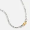 Tom Wood Dean Chain Duo 20.5 - Silver / Gold sold by Kith