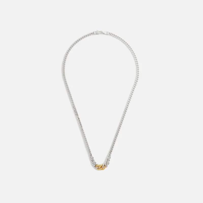 Tom Wood Dean Chain Duo 20.5 - Silver / Gold sold by Kith