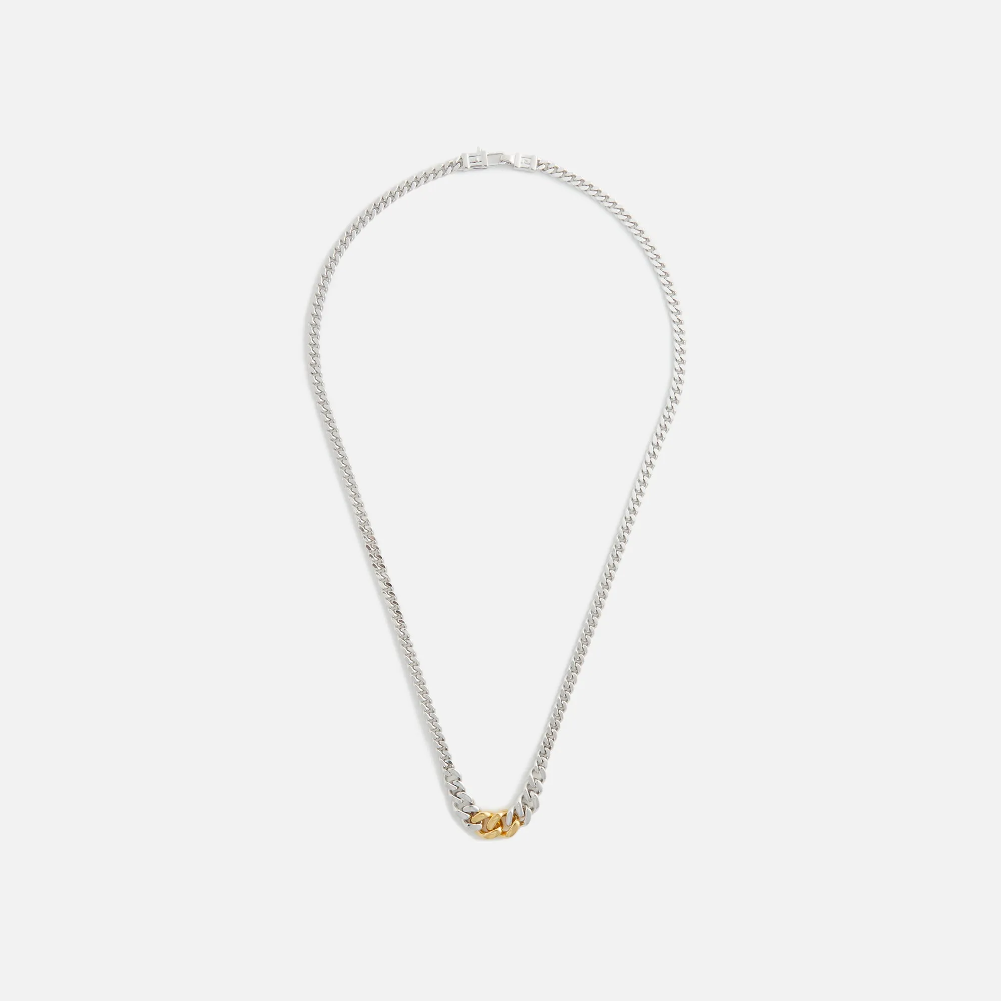 Tom Wood Dean Chain Duo - Silver / Gold sold by Kith