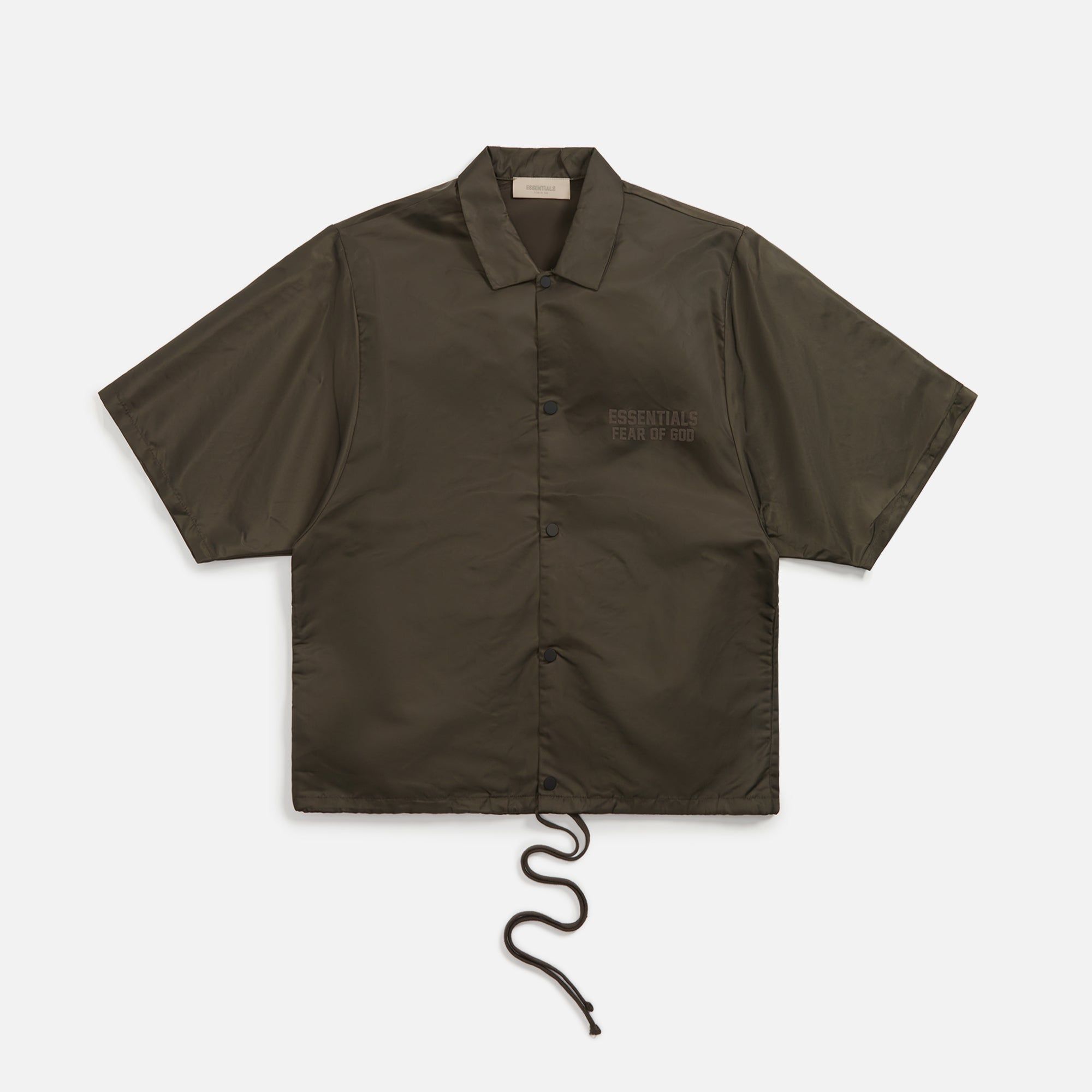 Essentials Nylon Shirt - Off-Black sold by Kith