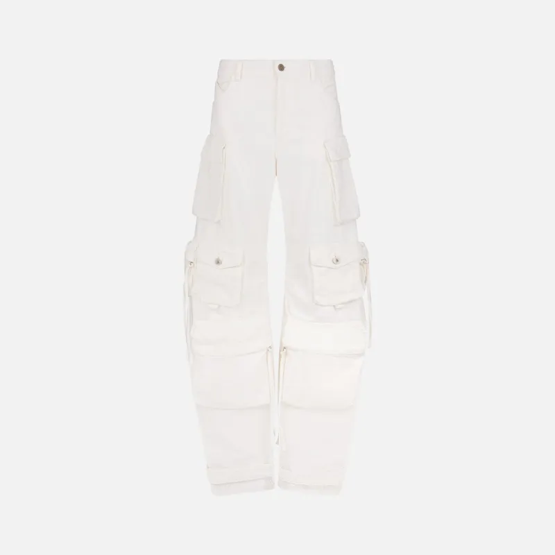 The Attico Fern Long Pants - White sold by Kith