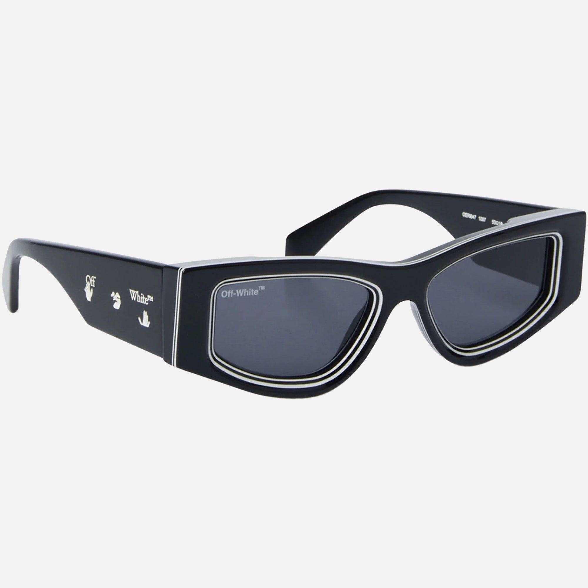 Off-White Andy Sunglasses - Black / Dark Grey sold by Kith product image thumbnail 2