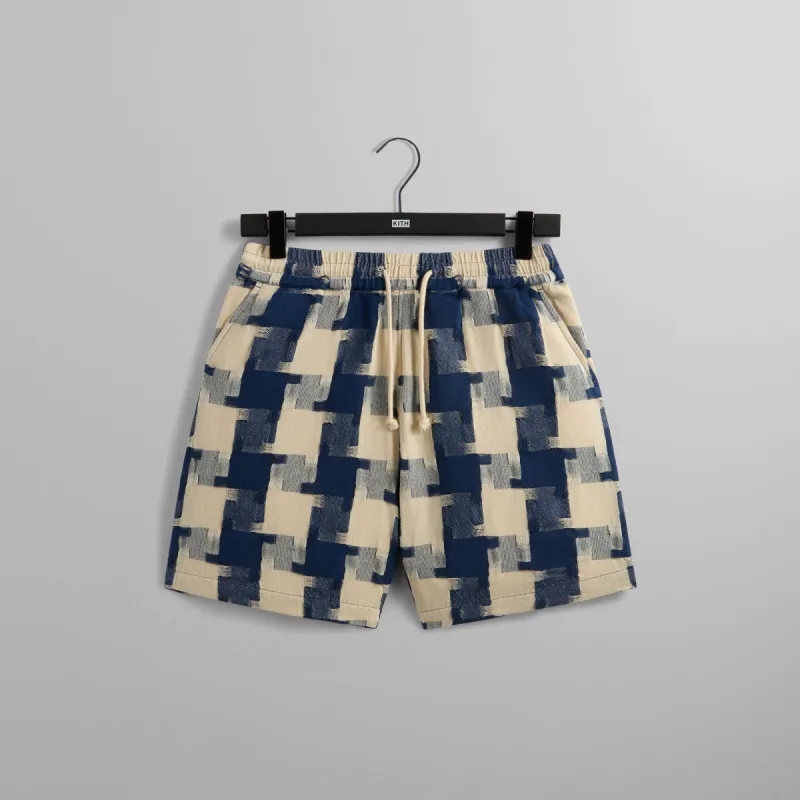 Kith Jumbo Houndstooth Mason Short - Cyanotype sold by Kith