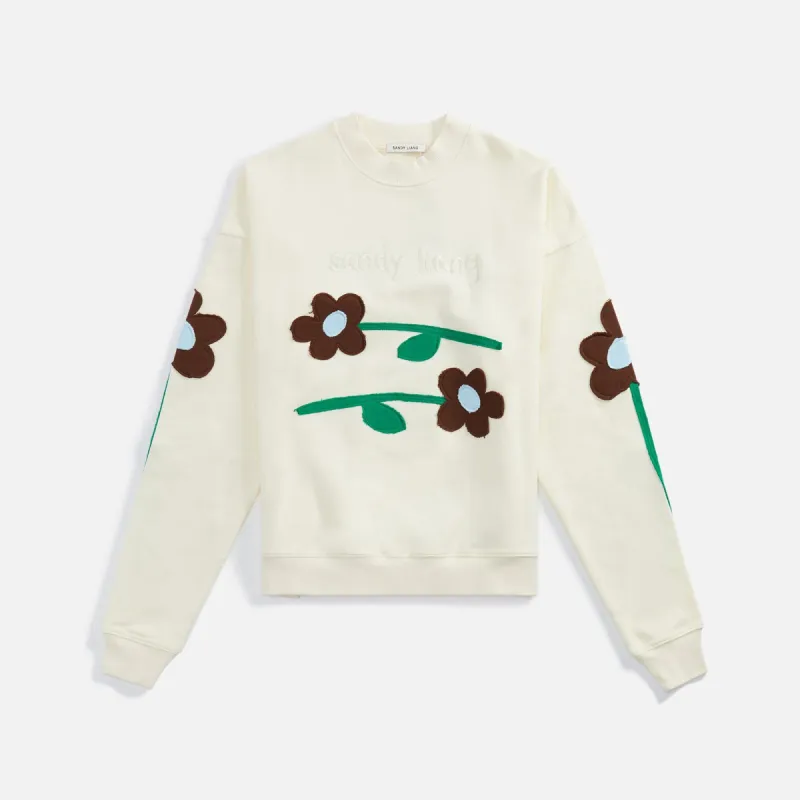 Sandy Liang Node Sweatshirt - Coconut made by Kith
