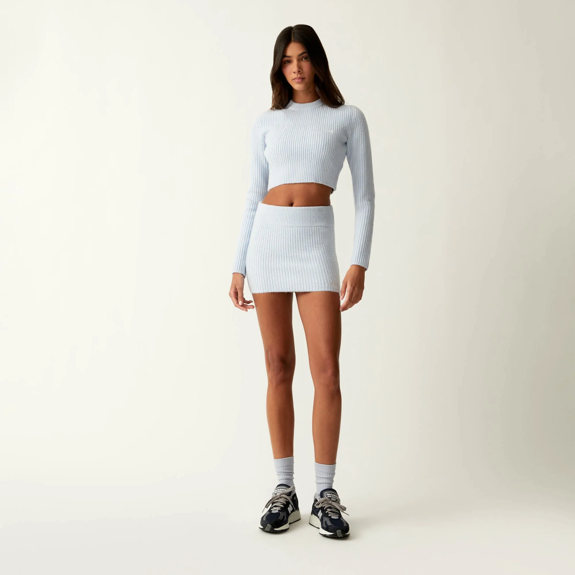Kith Women Arys Plush Rib Mini Skirt - Kyanite sold by Kith product image thumbnail 3