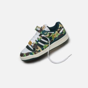 adidas x Bape Forum Low 84 - Green / White sold by Kith