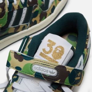 adidas x Bape Forum Low 84 - Green / White sold by Kith