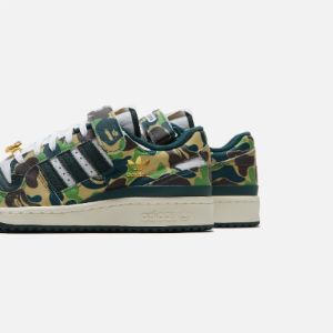 adidas x Bape Forum Low 84 - Green / White sold by Kith