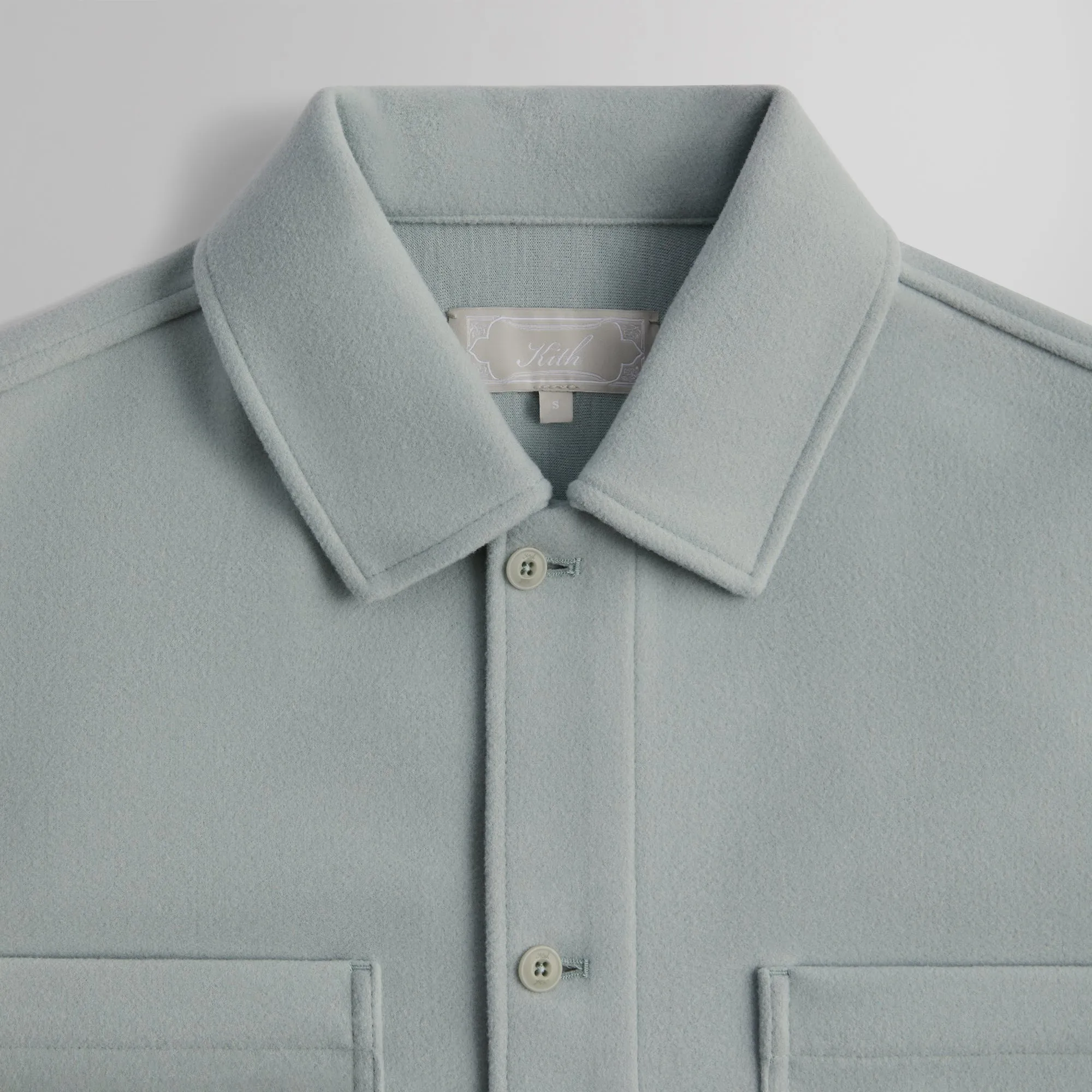 Kith Felted Jersey Ace Buttondown - Brine PH sold by Kith product image thumbnail 3