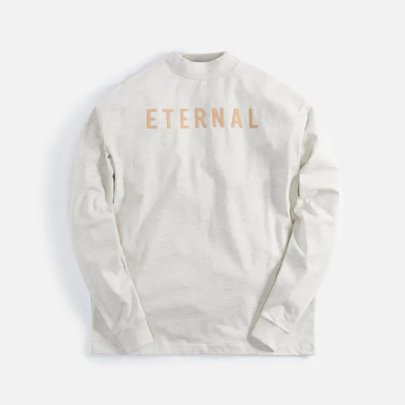Fear of God Eternal Cotton Long Sleeve Tee - Warm Heather Oatmeal made by Fear of God