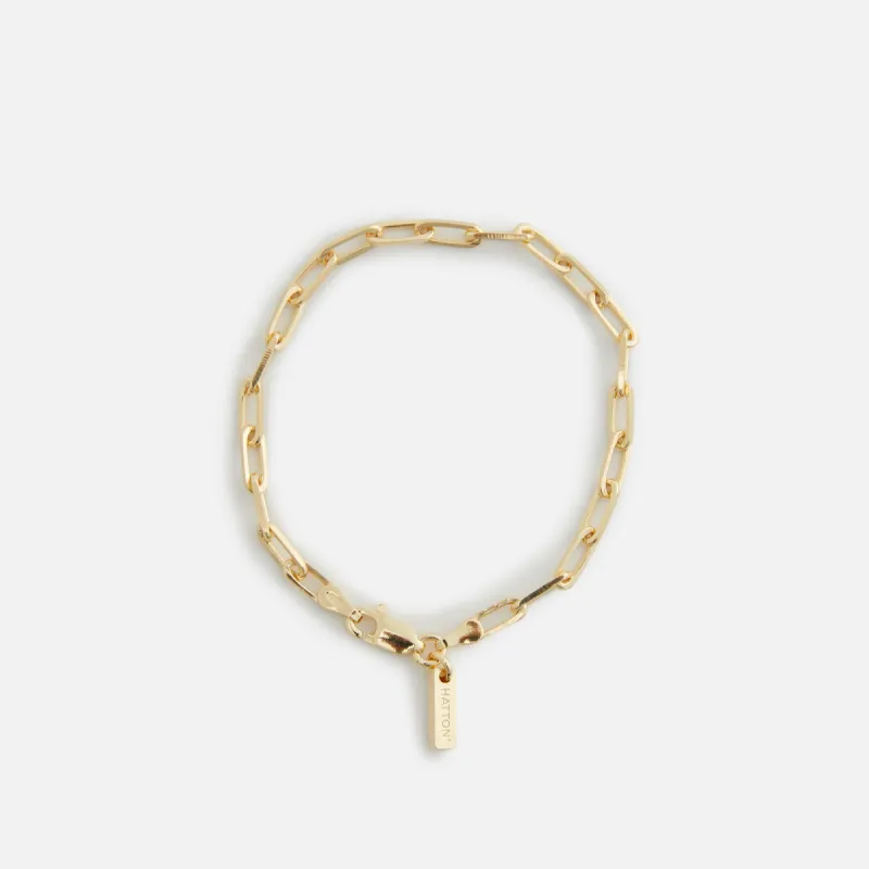 Hatton Labs Paperclip Bracelet 18K Gold Plated - Gold sold by Kith
