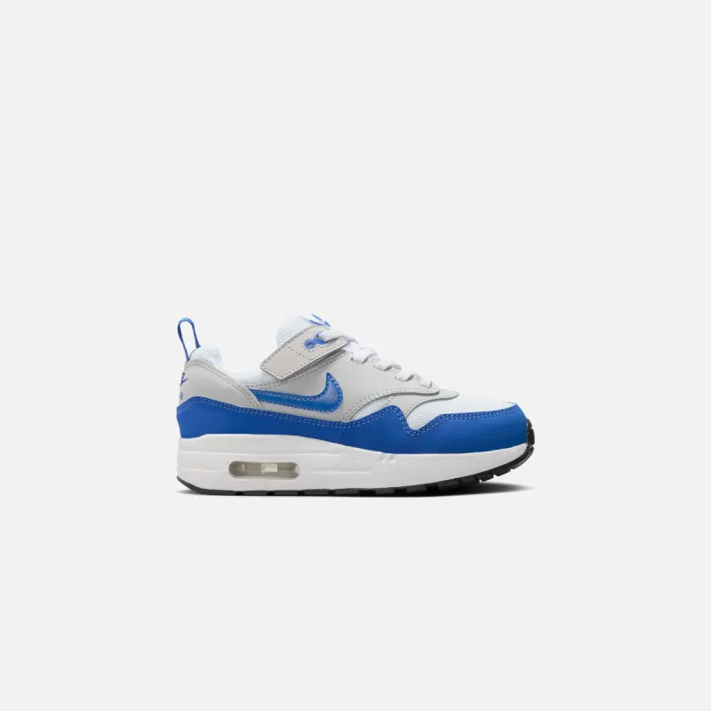 Nike PS Air Max 1 Easyon - White / Game Royal / Neutral Grey sold by Kith