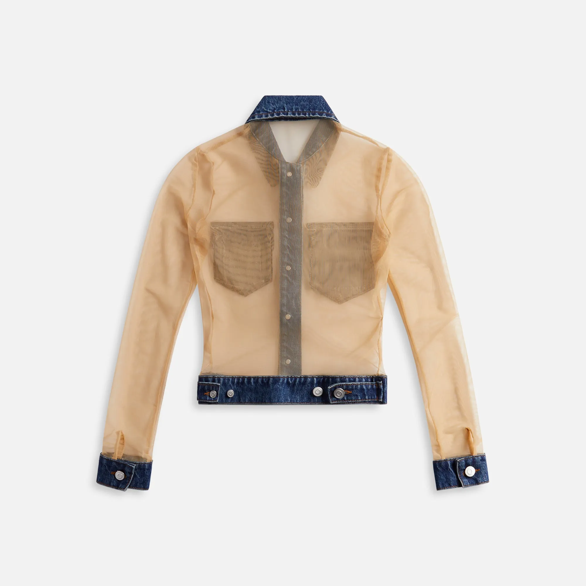 Coperni Tulle Illusion Denim Top - Blue sold by Kith product image thumbnail 2