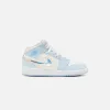 Nike GS Air Jordan 1 Mid Se - Blue Tint / Ice Blue / Summit White sold by Kith