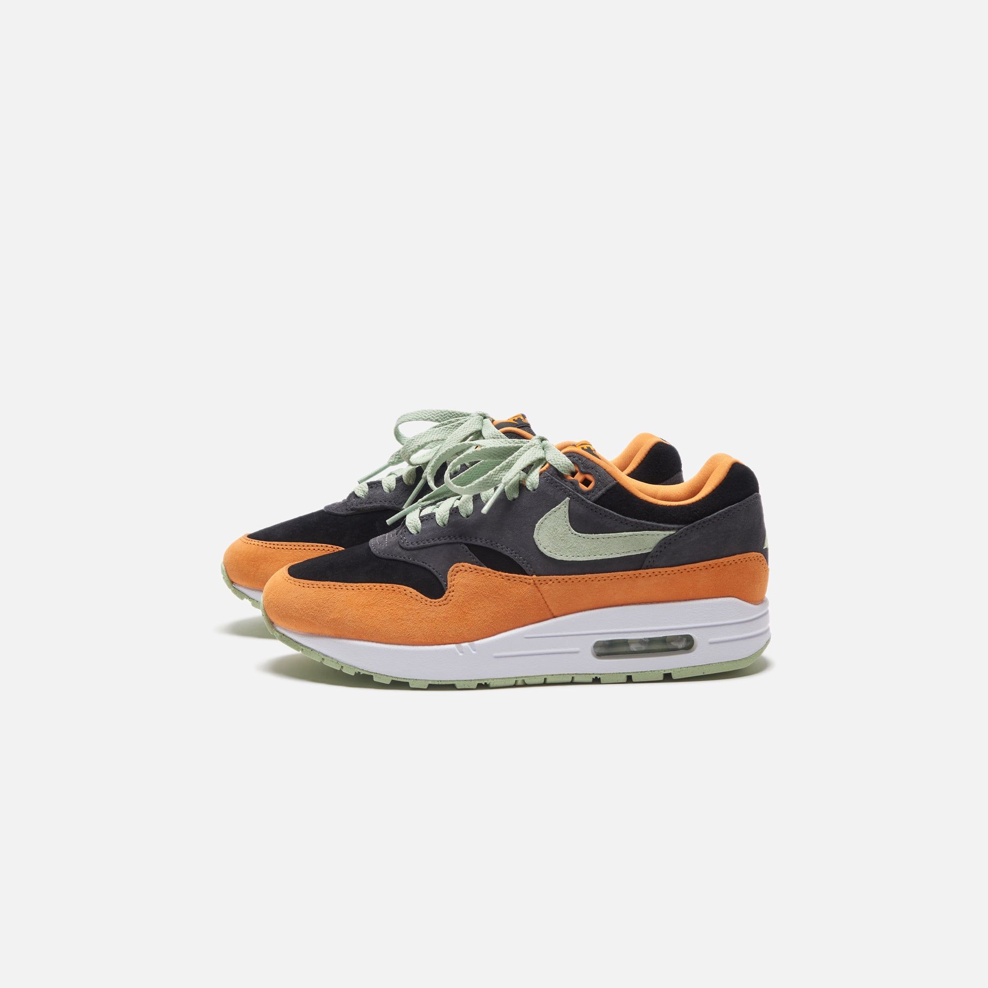 Nike Air Max 1 PRM - Anthracite / Honeydew / Black / Kumquat sold by Kith product image thumbnail 4