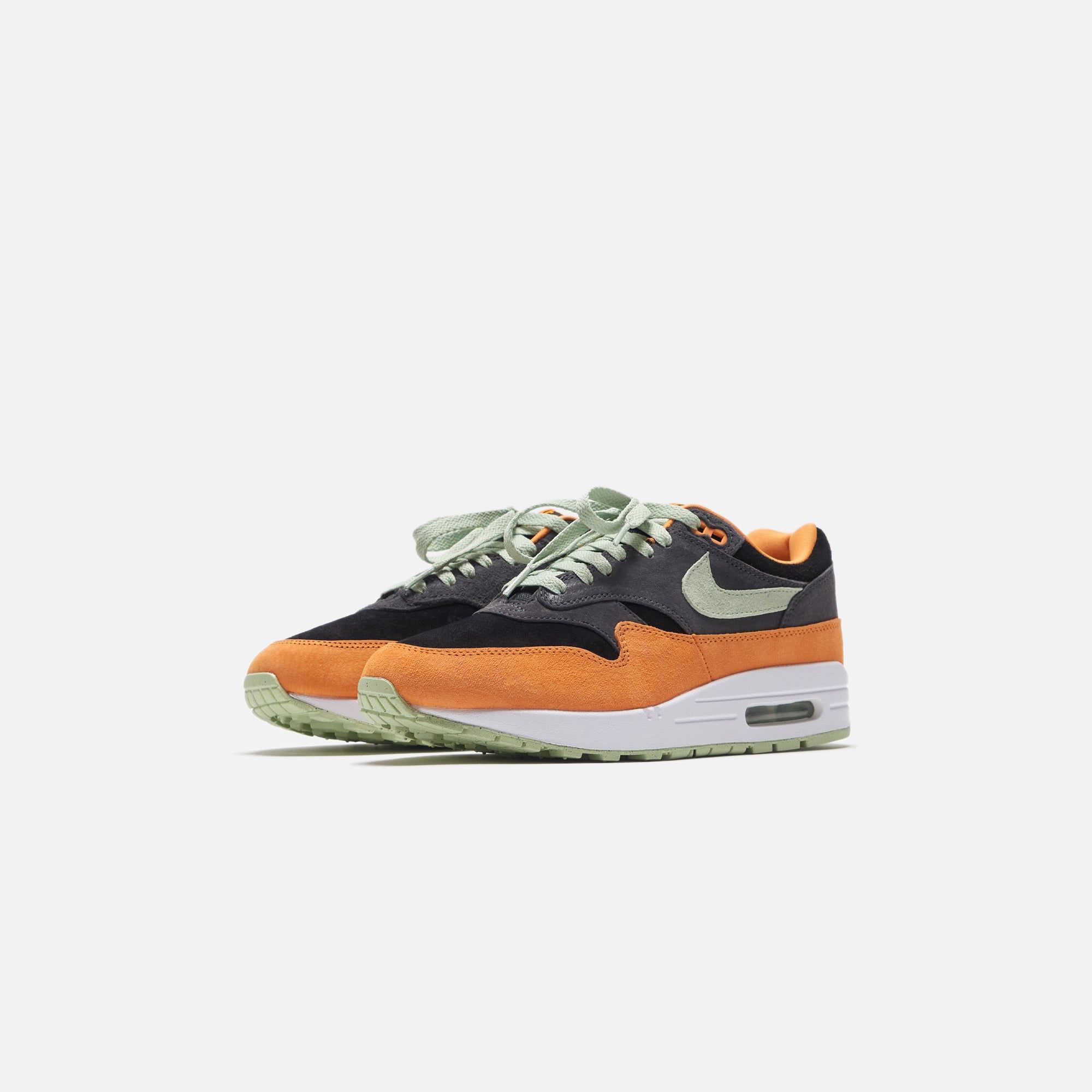 Nike Air Max 1 PRM - Anthracite / Honeydew / Black / Kumquat sold by Kith product image thumbnail 2