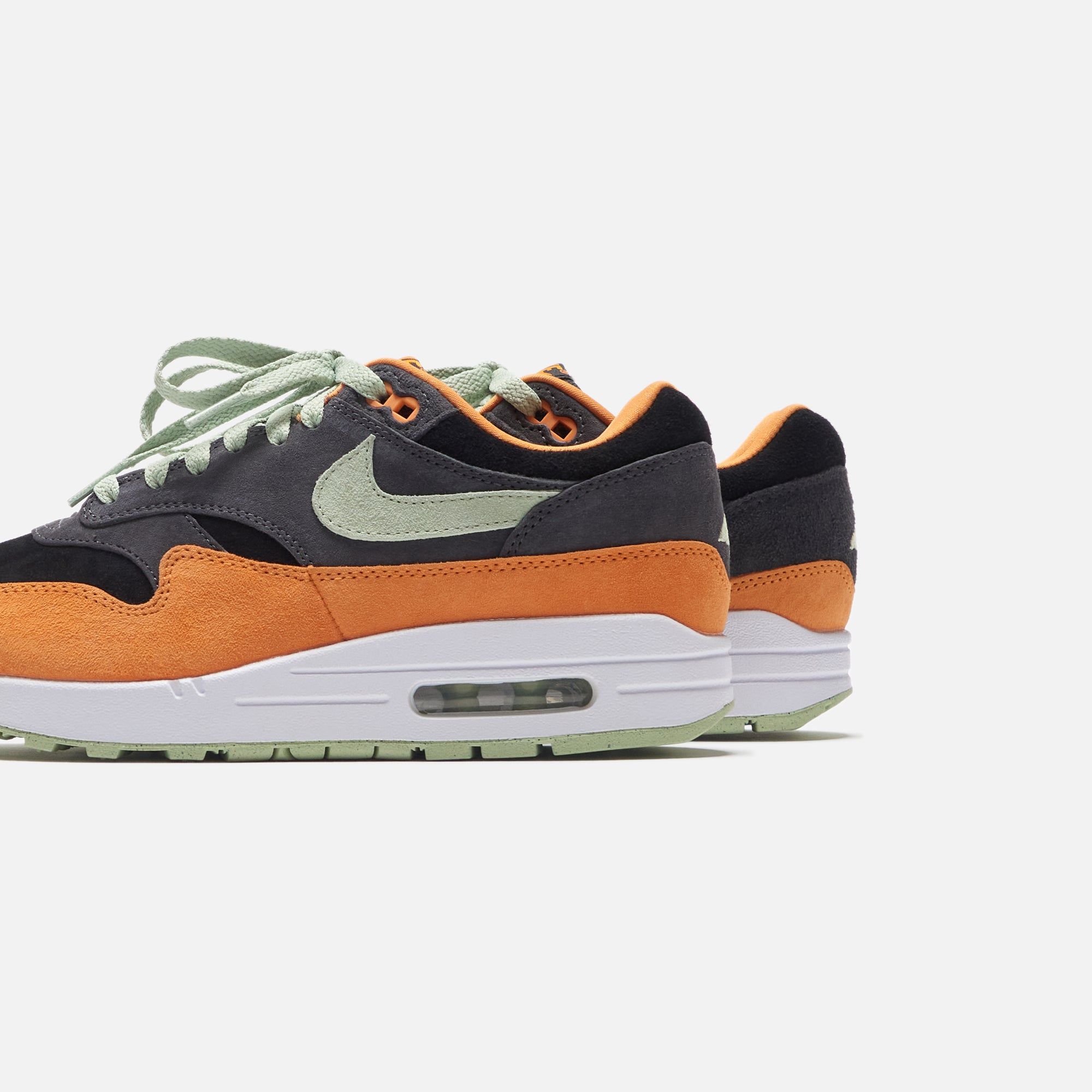 Nike Air Max 1 PRM - Anthracite / Honeydew / Black / Kumquat sold by Kith product image thumbnail 3