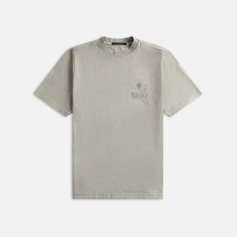 Stampd Palm Rug Oil Wash Relaxed Tee - Vintage Washed Smoke sold by Kith