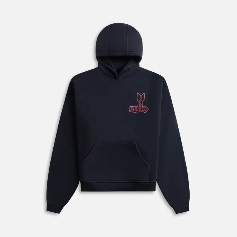 Rhude Send Hoodie - Vintage Black sold by Kith