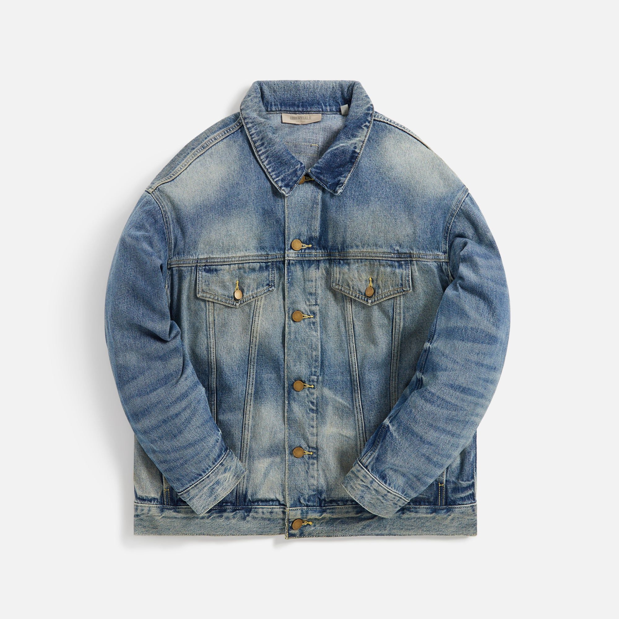 Essentials Trucker Jacket - Indigo Blue sold by Kith