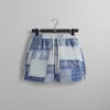 Kith Washed Paisley Active Short - Light Indigo sold by Kith