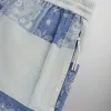 Kith Washed Paisley Active Short - Light Indigo sold by Kith