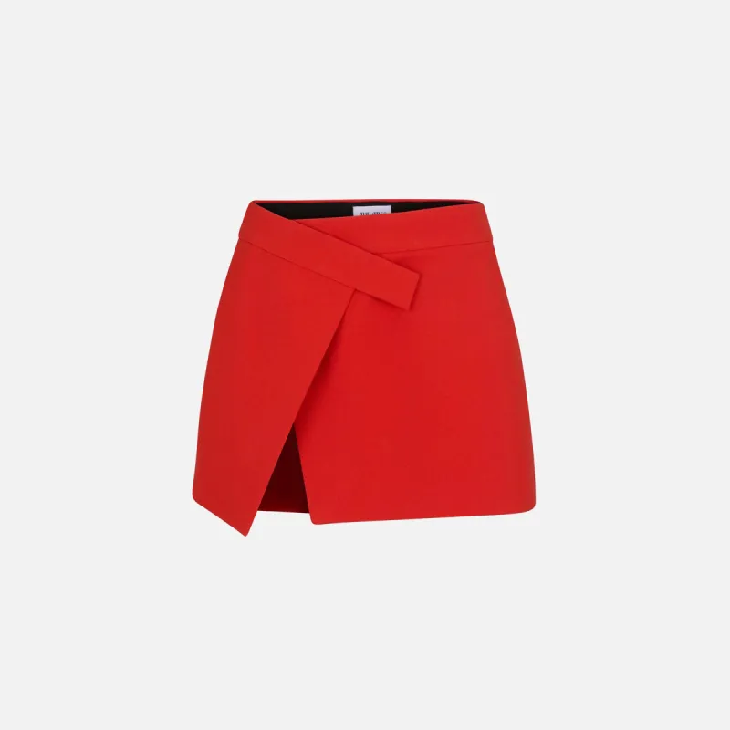 The Attico Mini Gonna Cloe Skirt - Red sold by Kith