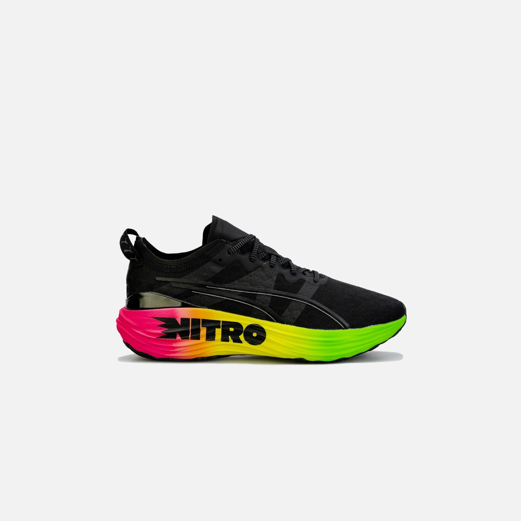 Puma Foreverrun Nitro Futrograde - Puma Black / Green Gecko sold by Kith