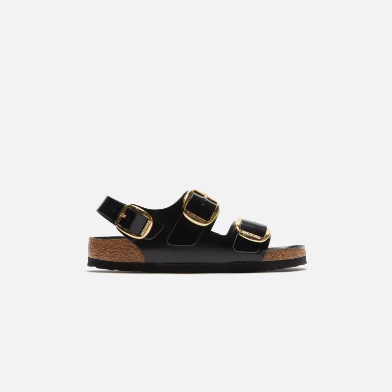 Birkenstock Milano Big Buckle - Black sold by Kith