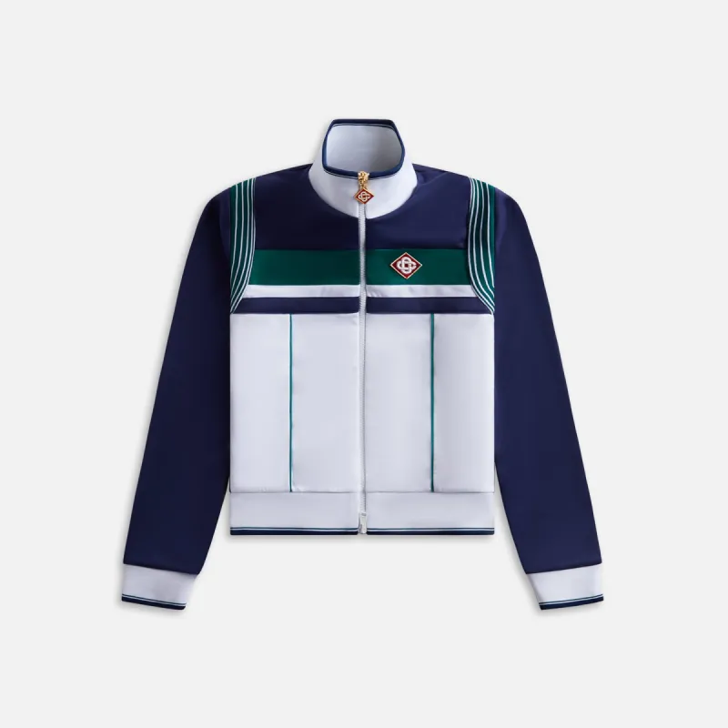 Casablanca Ribbed Armhole Track Jacket - Midnight Sail sold by Kith
