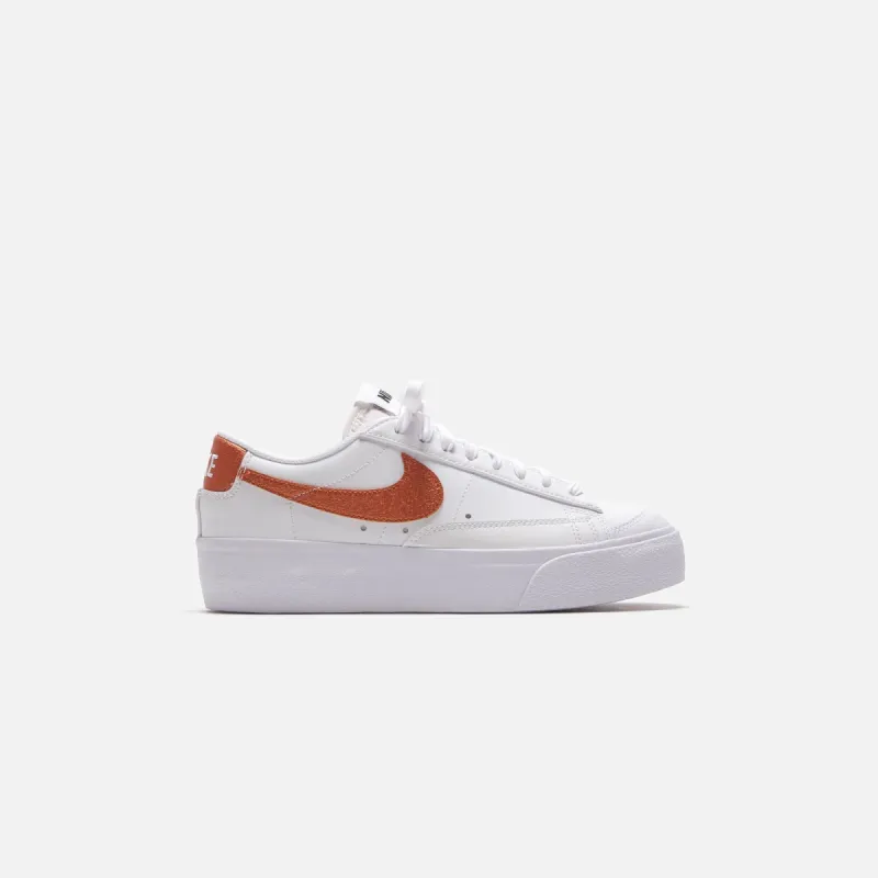 Nike Wmns Blazer Low Platform - Summit White / Metallic Copper sold by Kith
