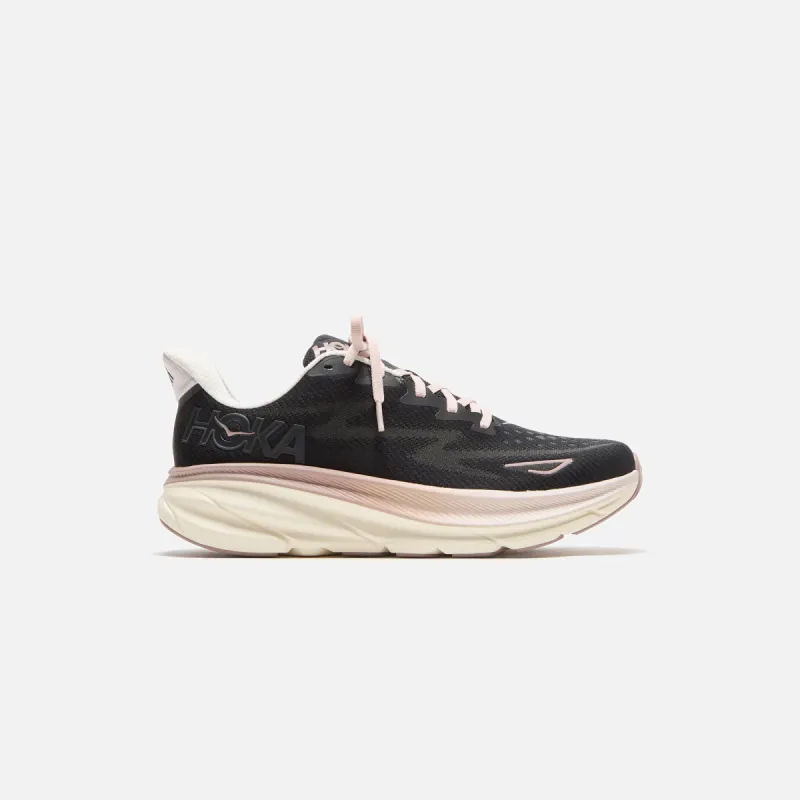 HOKA WMNS Clifton 9 - Obsidian / Quartzite sold by Kith
