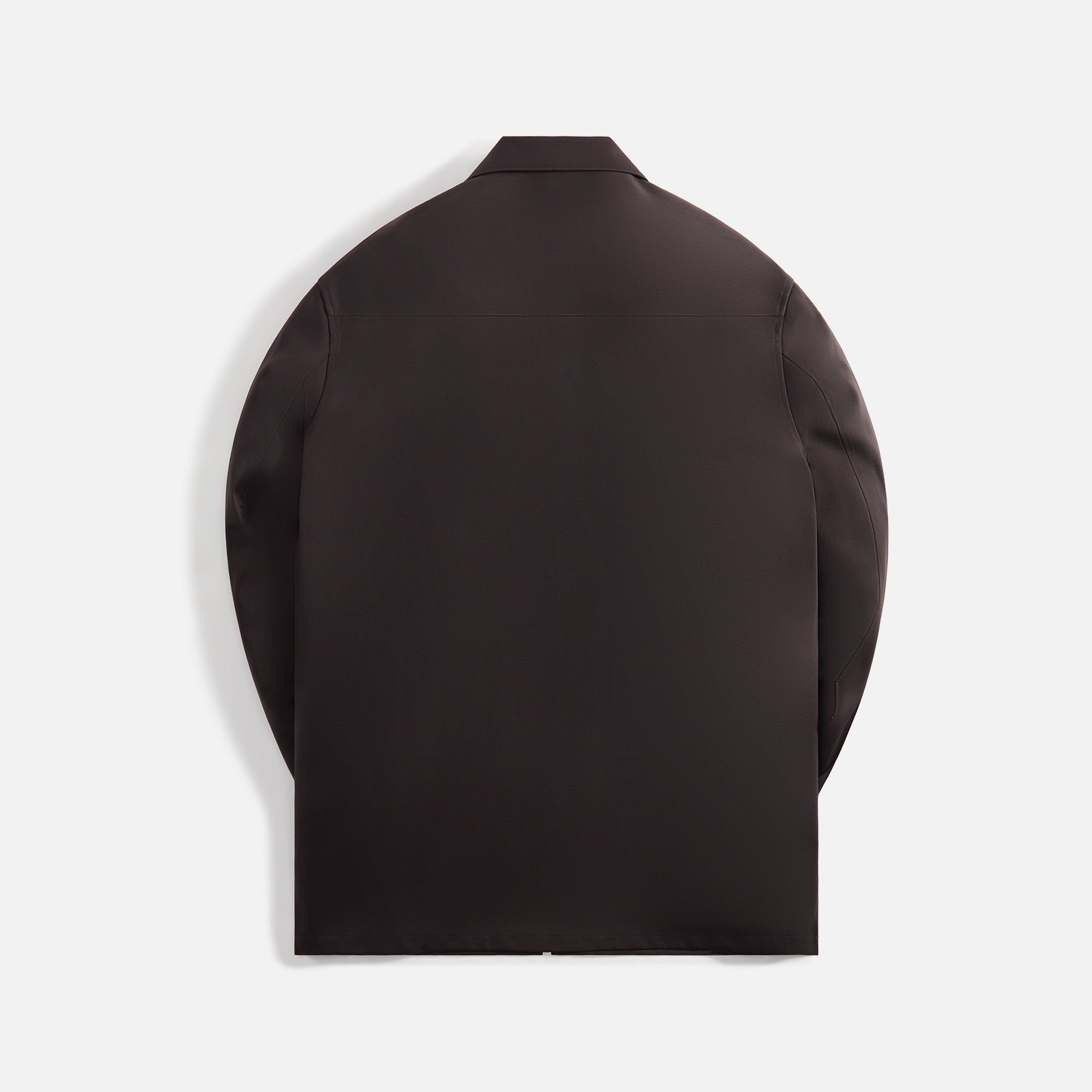 Jil Sander Fine Wool Tailoring Gabardine Shirt - Chocolate Brow sold by Kith product image thumbnail 2