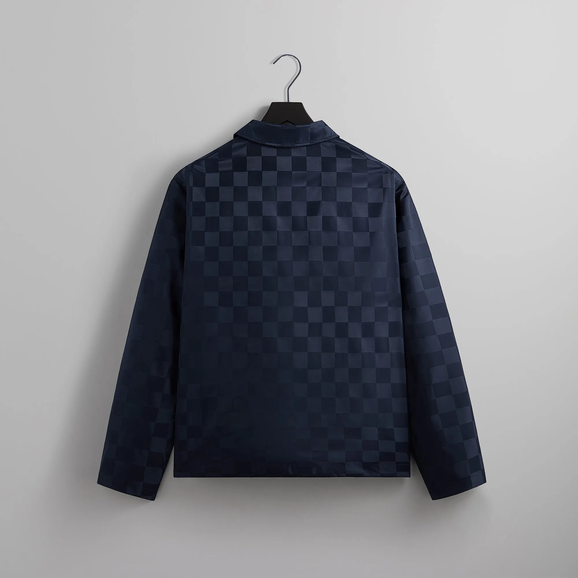 Kith Checkered Satin Coaches Jacket - Nocturnal sold by Kith product image thumbnail 4