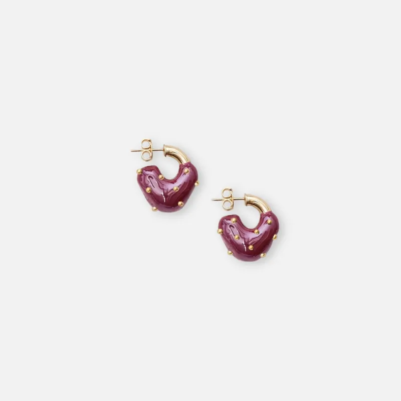 Eliou Theo Earrings - Purple / Gold sold by Kith