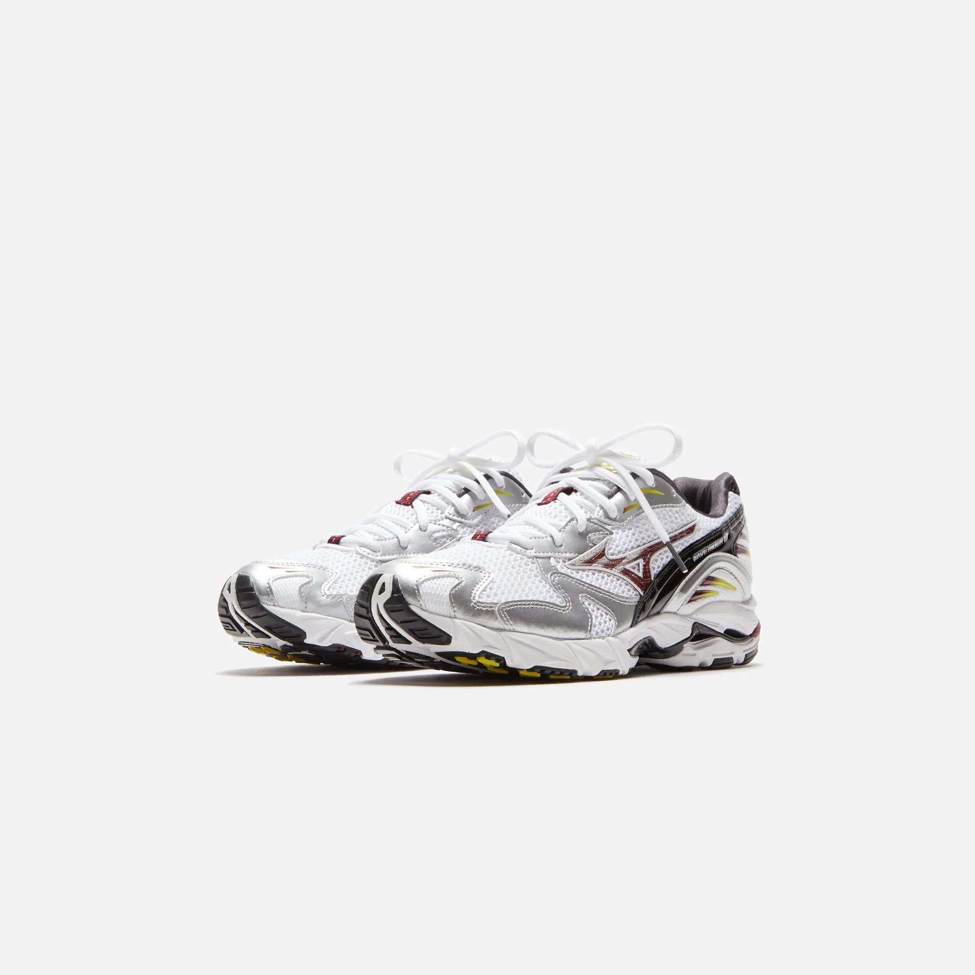 Mizuno Wave Rider 10 - White / Cabernet / Silver sold by Kith product image thumbnail 2