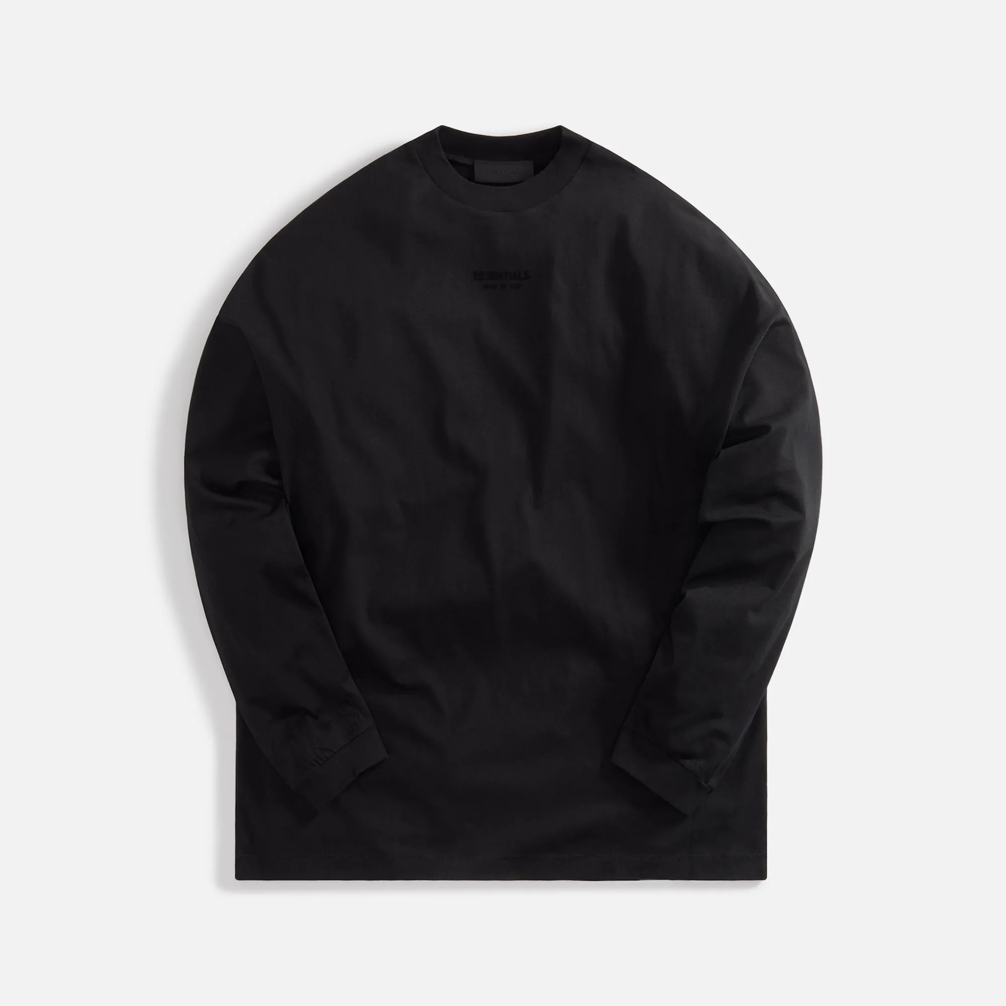 Essentials Long Sleeve Tee - Black sold by Kith