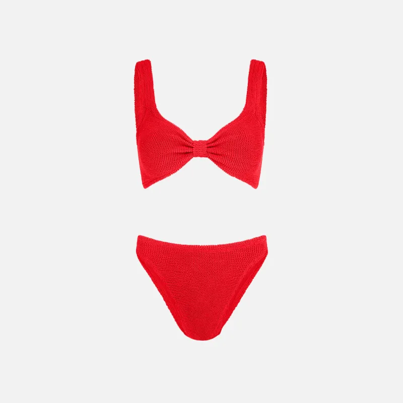 Hunza G Bonnie Bikini - Red made by Hunza G