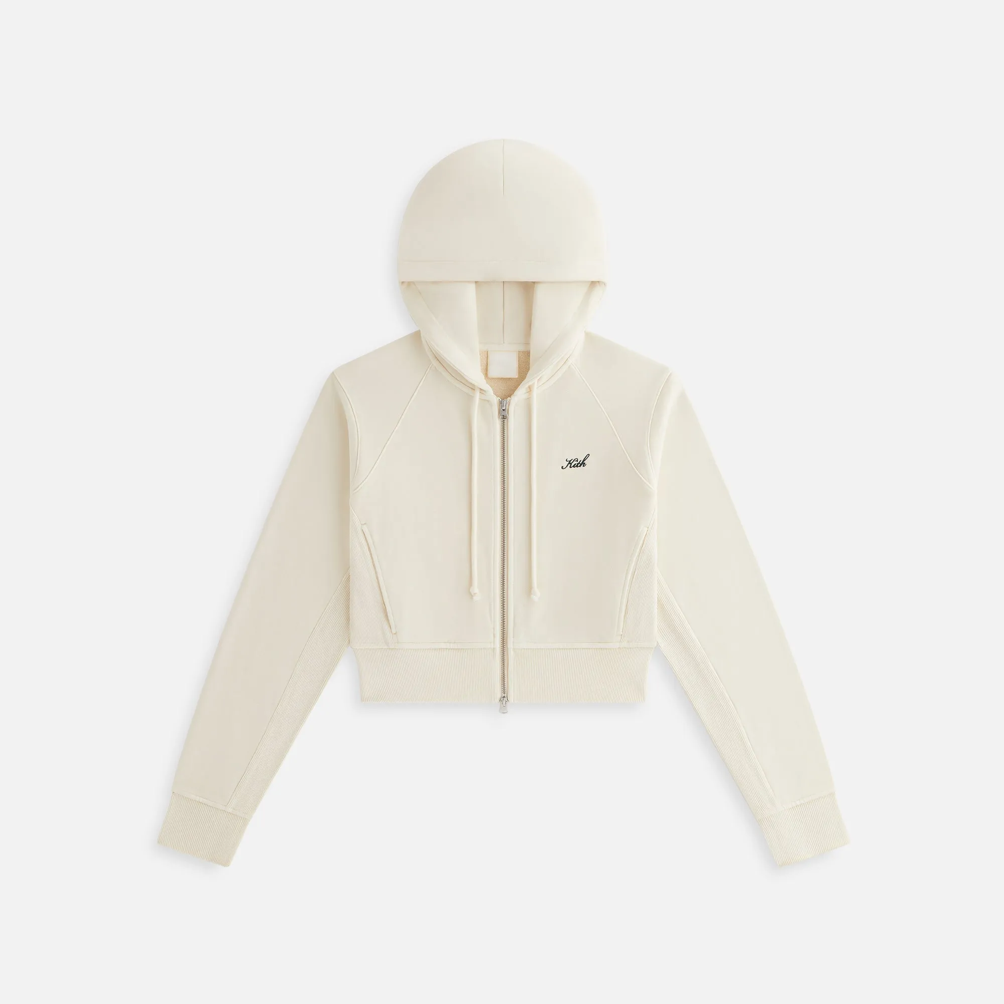 Kith Women Davin Cropped Hoodie - Waffle sold by Kith