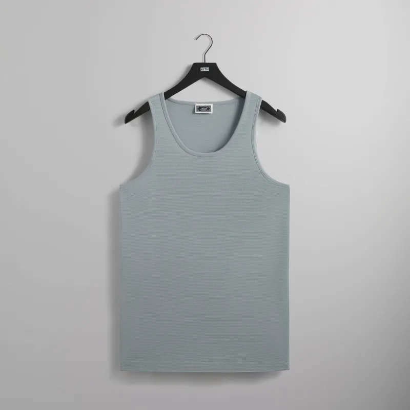 Kith Pointelle Mesh Spencer Tank - Light Indigo sold by Kith